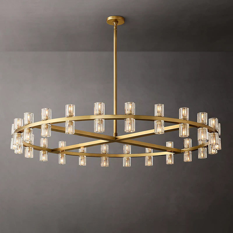 Arcachon Crystal Round Chandelier 48"