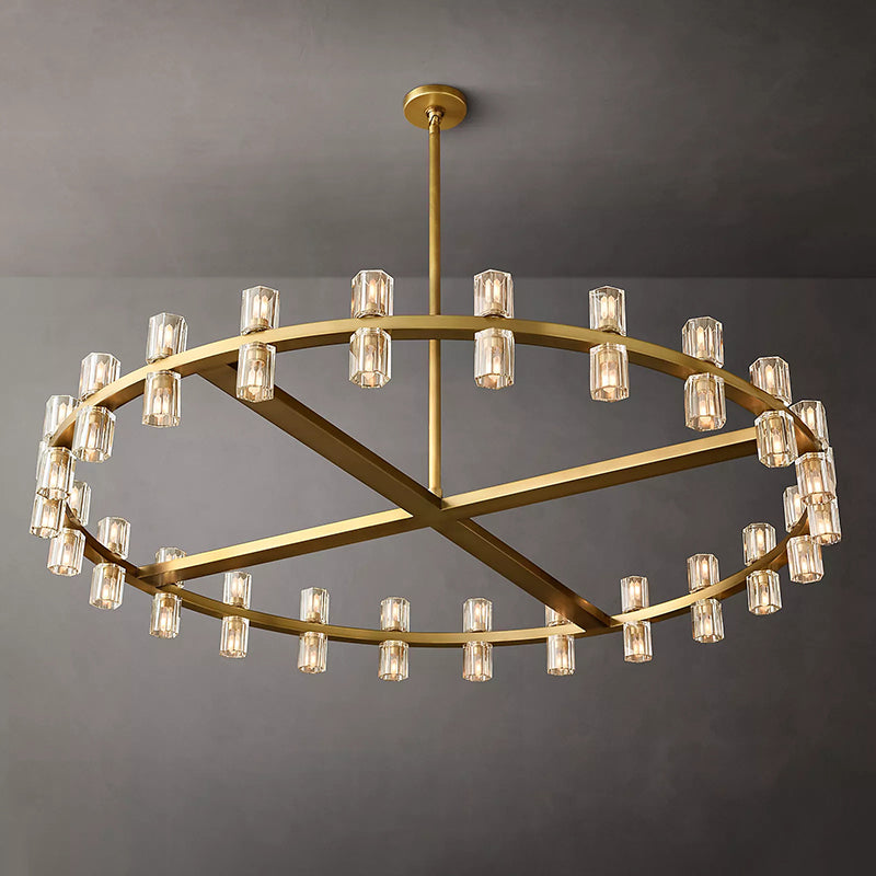 Arcachon Crystal Round Chandelier 48"