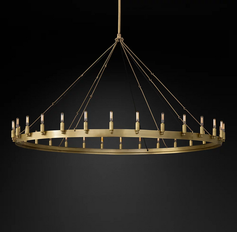 Camino Vintage Filament Round Chandelier 73"