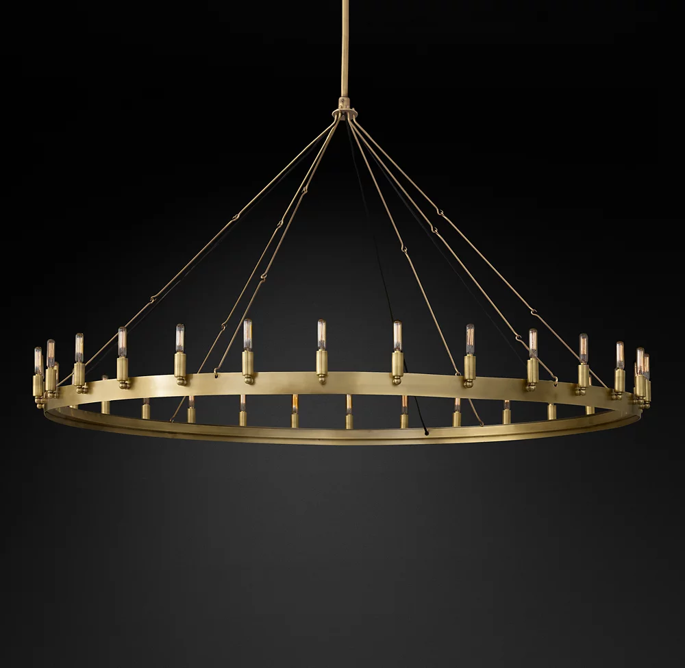 Camino Vintage Filament Round Chandelier 63"