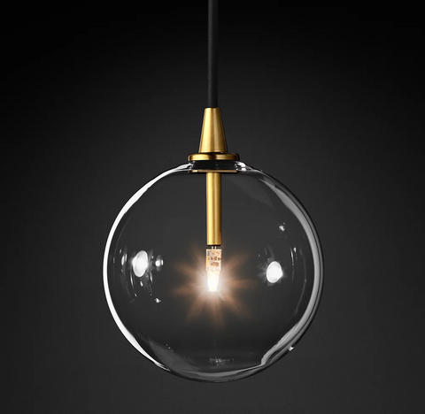 Modern Glass Globe Pendant