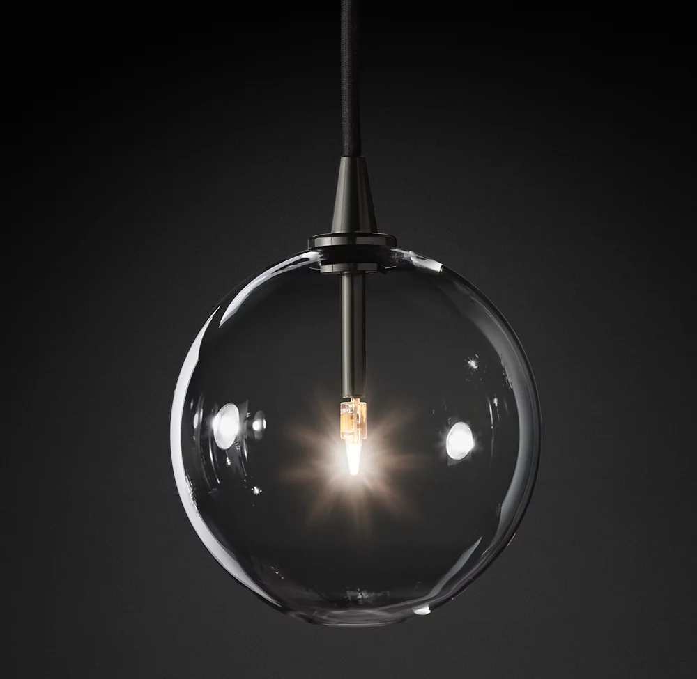 Modern Glass Globe Pendant