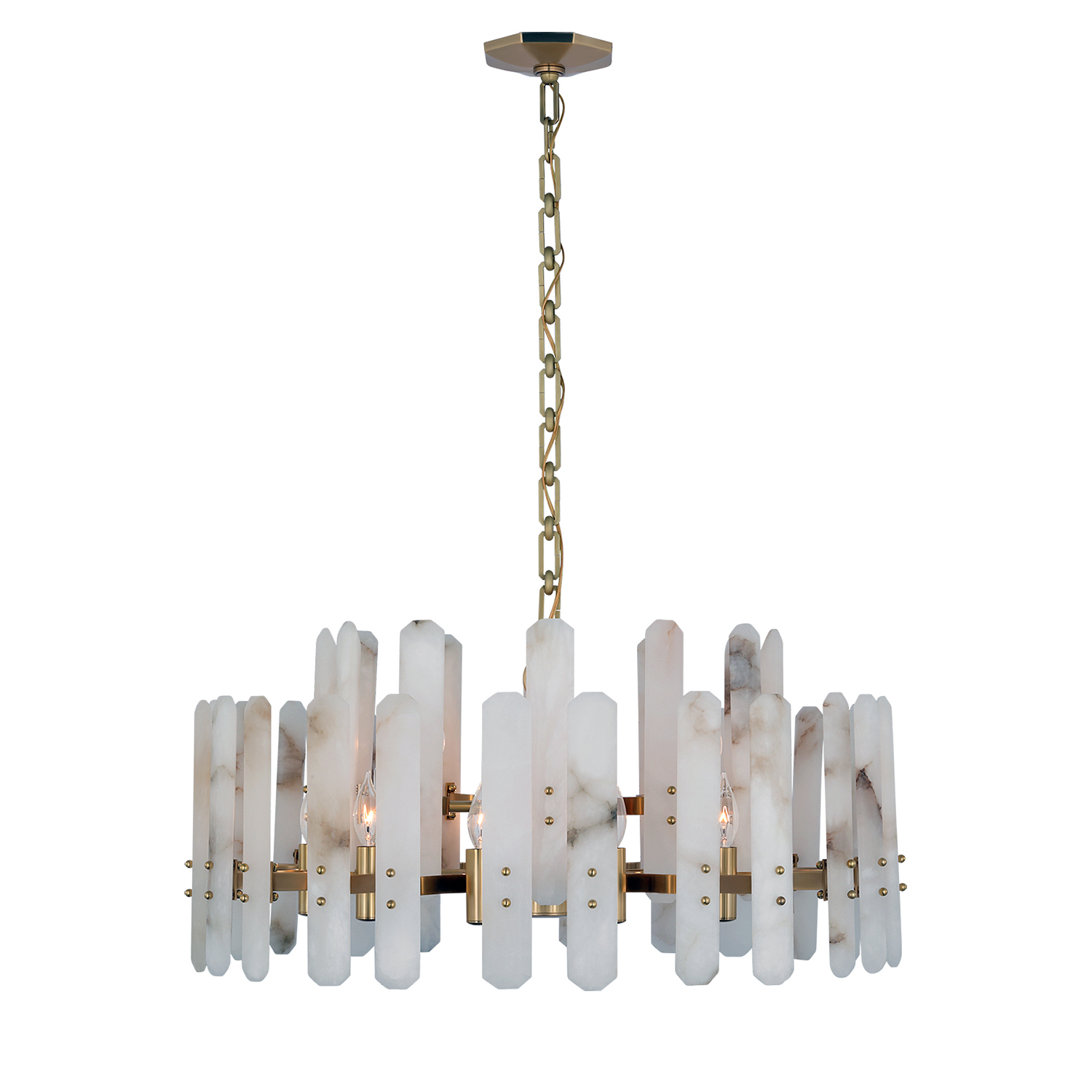 Juliet Bonnington Alabaster Large Chandelier