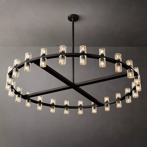 Arcachon Crystal Round Chandelier 48"