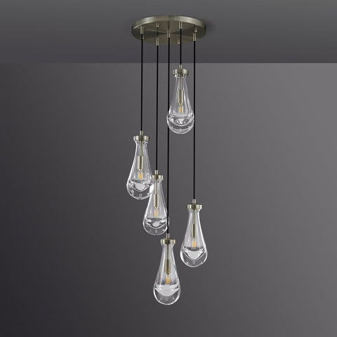 Modern Luxury Raindrop Round Chandelier,Raindrop Pendant Chandelier 5" 8" 14" 18" 36" 47" 60"