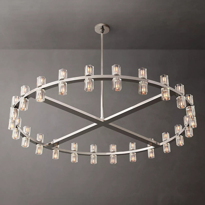 Arcachon Crystal Round Chandelier 48"