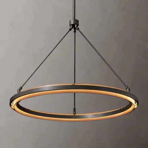 Pera Modern Round Chandelier 36'',Upscale Lighting Fixtures For Living Room, Bedroom