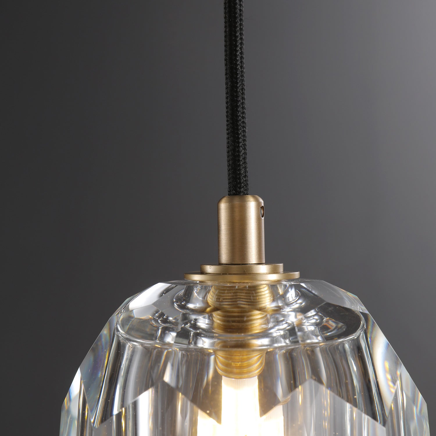 Boule Modern Crystal Kitchen Island Pendant Light(Cord)