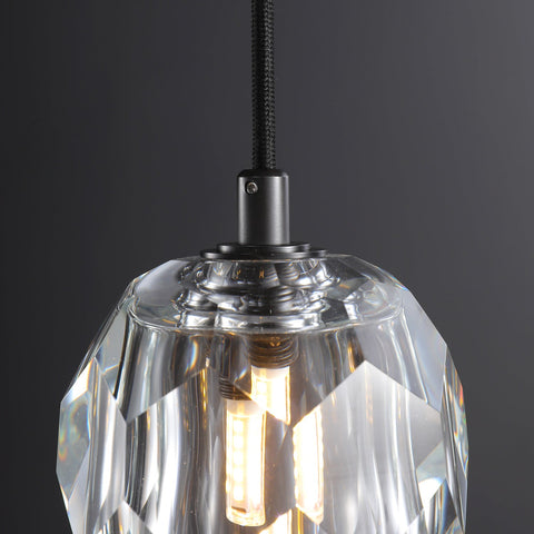 Boule Modern Crystal Kitchen Island Pendant Light(Rod)