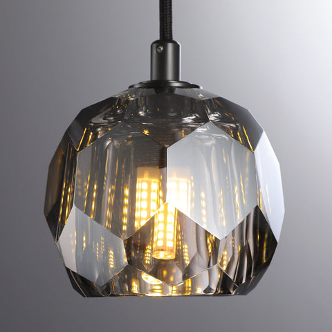 Boule Modern Crystal Kitchen Island Pendant Light(Cord)