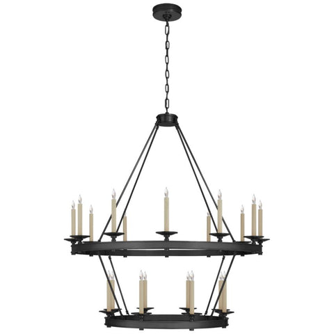 Alijah Two Tiered Chandelier 43'' 53'' 63''D