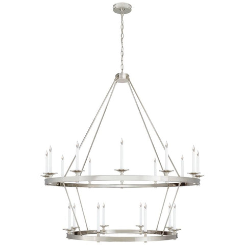 Alijah Two Tiered Chandelier 43'' 53'' 63''D