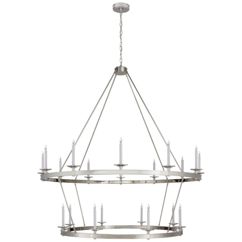 Alijah Two Tiered Chandelier 43'' 53'' 63''D