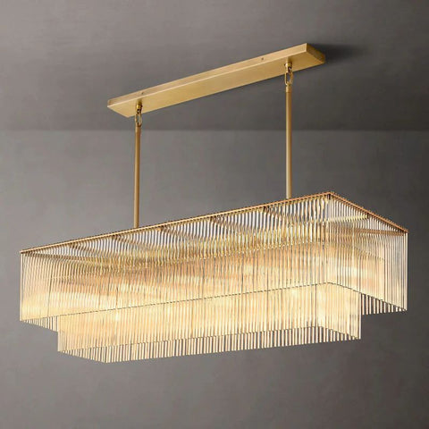 Amadeo Rectangular Chandelier 54"