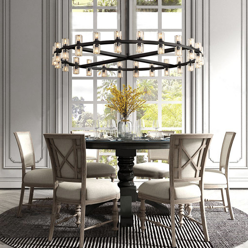 Arcachon Crystal Round Chandelier 48"