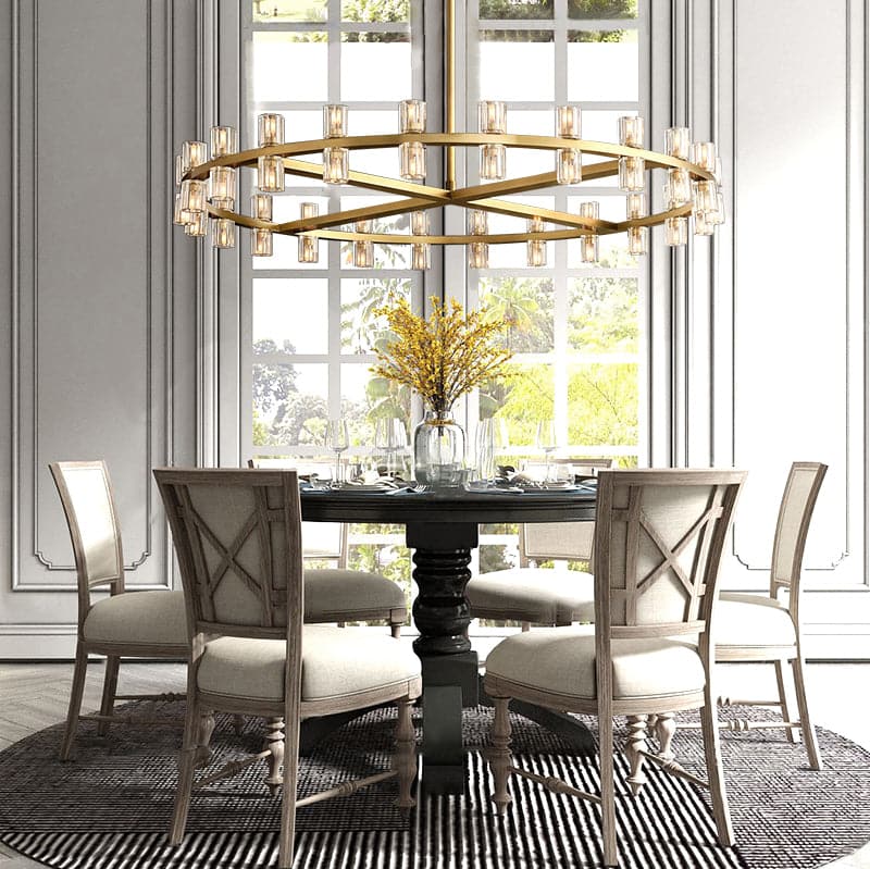 Arcachon Crystal Round Chandelier 48"