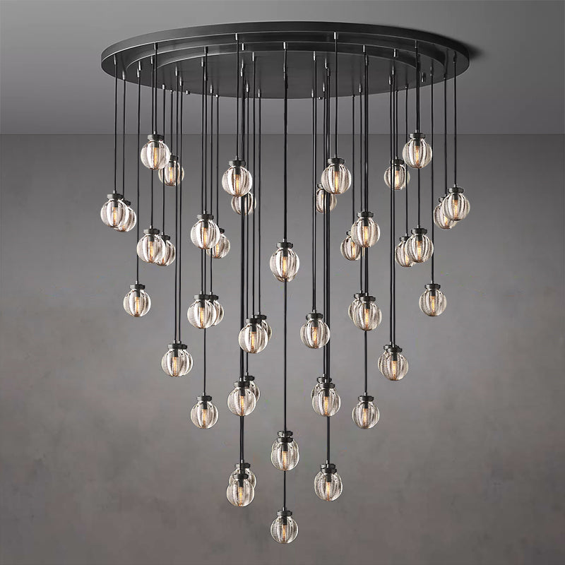 Pearl Round Chandelier 60"