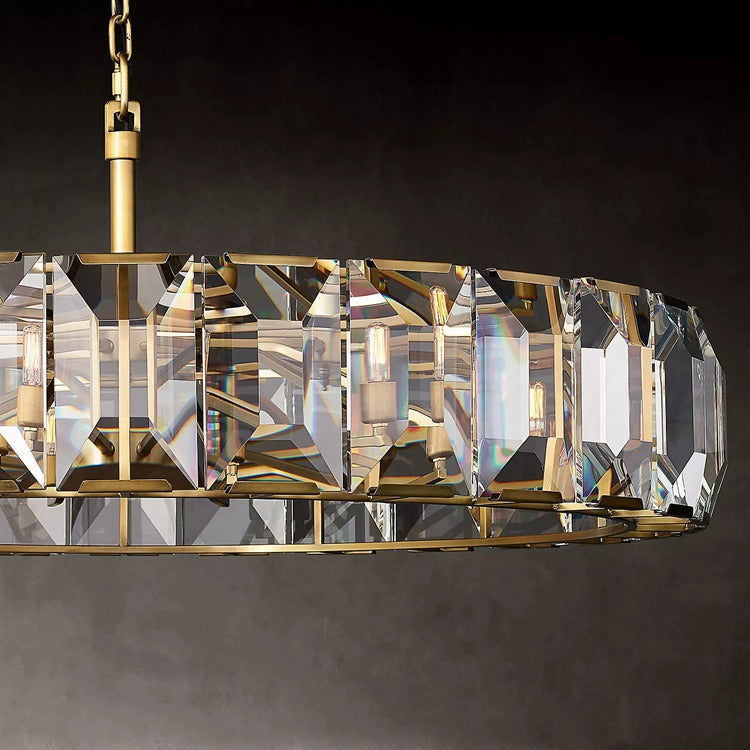 Harlow Crystal Round Chandelier 60" 43" 31" 19"