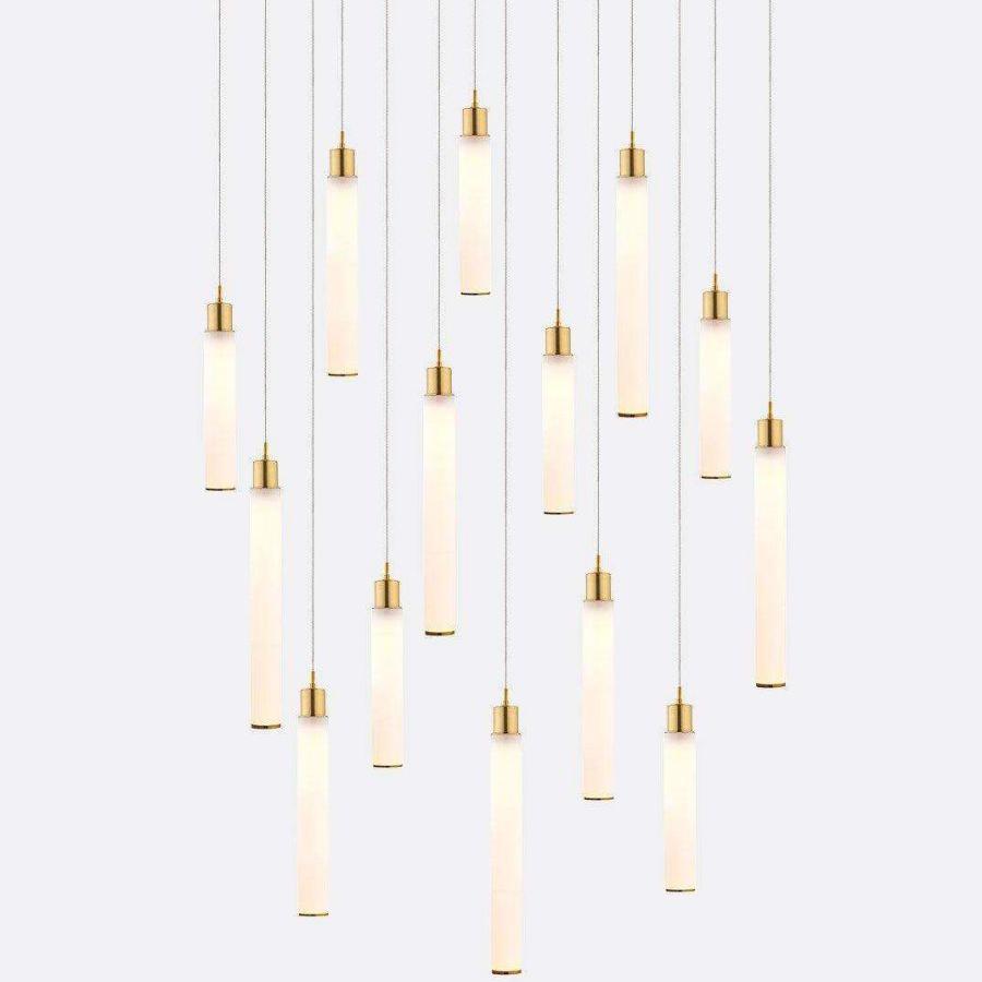 Candle Linear Chandelier 14 lights