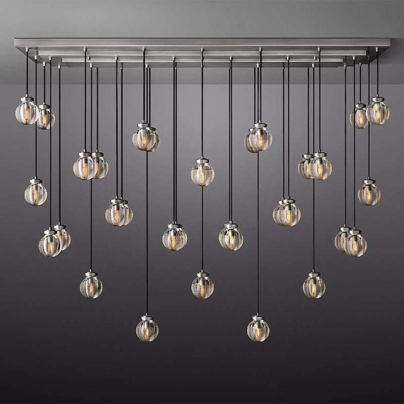 Fantasy Pearl Ball Linear Chandelier 72"