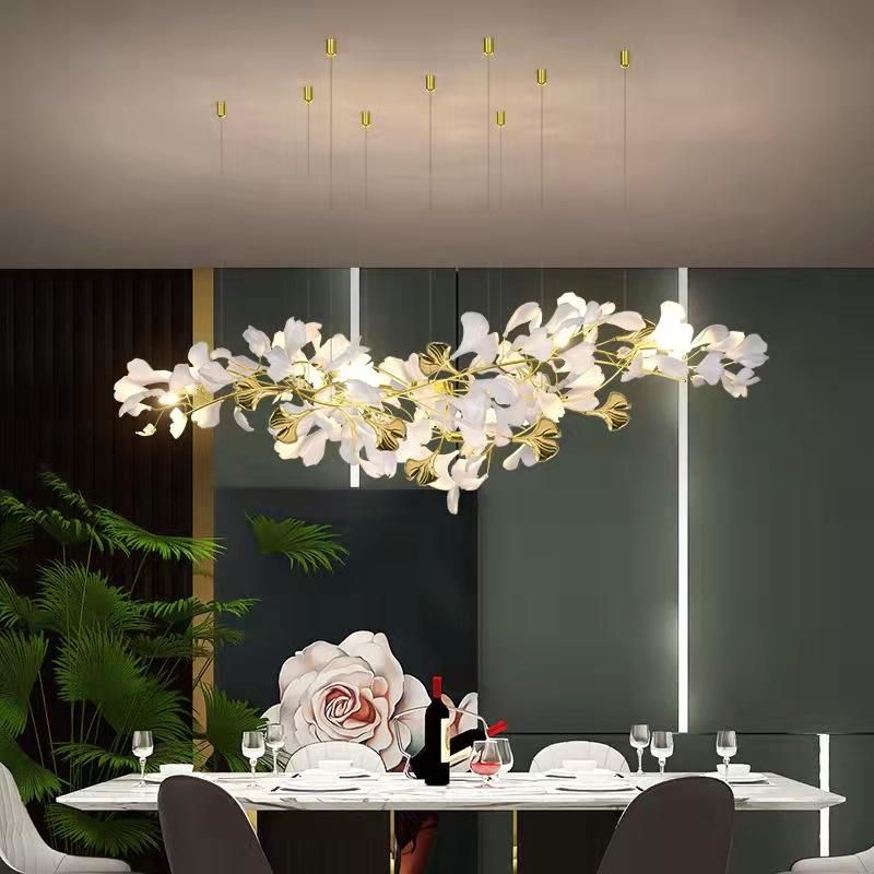 Ceramic Ginkgo D Branch Chandelier