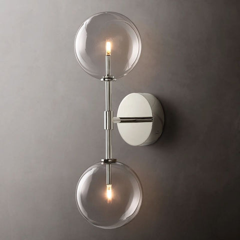 Glass Globe Linear Sconce