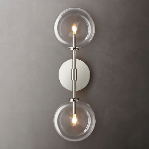 Glass Globe Linear Sconce