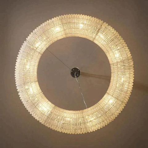 Halo Crystal Aperture Round Chandelier D72"