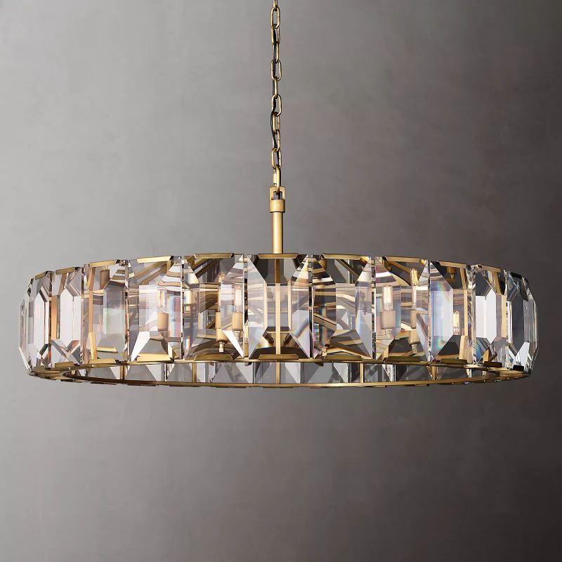 Harlow Crystal Round Chandelier 60"