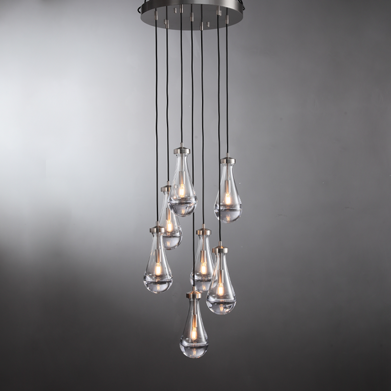 Modern Luxury Raindrop Round Chandelier,Raindrop Pendant Chandelier 5" 8" 14" 18" 36" 47" 60"