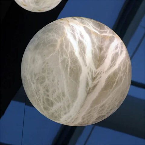 Alabaster Hemisphere Wall Sconce