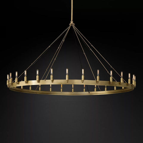 Camino Vintage Filament Round Chandelier 38" 50" 63" 73"