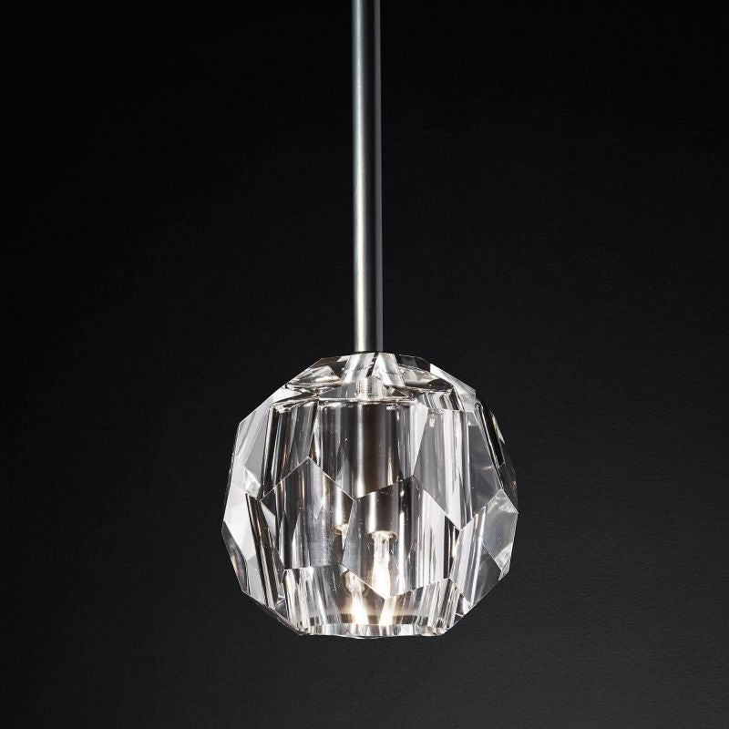 Boule Modern Crystal Kitchen Island Pendant Light(Rod)