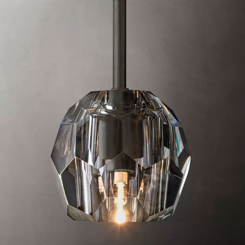 Boule Modern Crystal Kitchen Island Pendant Light(Rod)