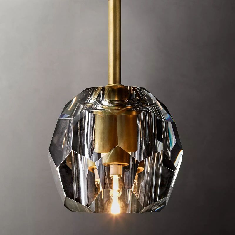 Boule Modern Crystal Kitchen Island Pendant Light(Rod)