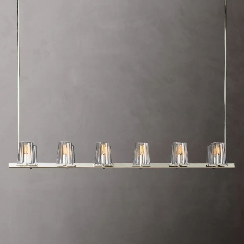 Kuseau Glass Linear Chandelier 60"