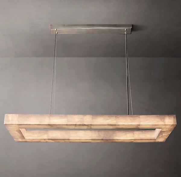 Rivege rectangular Chandelier 54"