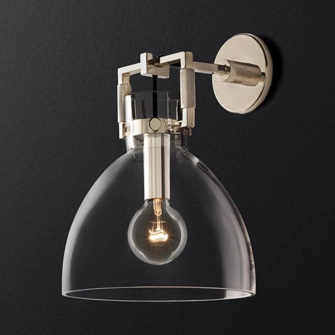 Utilitaire Glass Cloche Sconce 10''