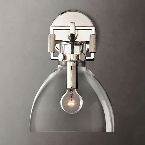 Utilitaire Glass Cloche Sconce 8''