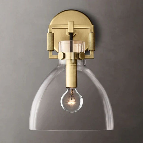 Utilitaire Glass Cloche Sconce 8''