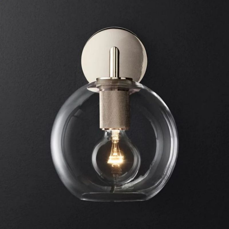 Utilitaire Globe Shade Sconce