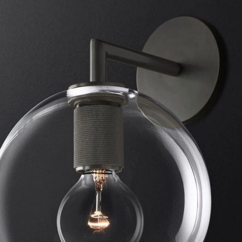 Utilitaire Globe Shade Sconce