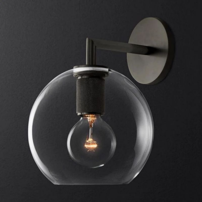 Utilitaire Globe Shade Sconce