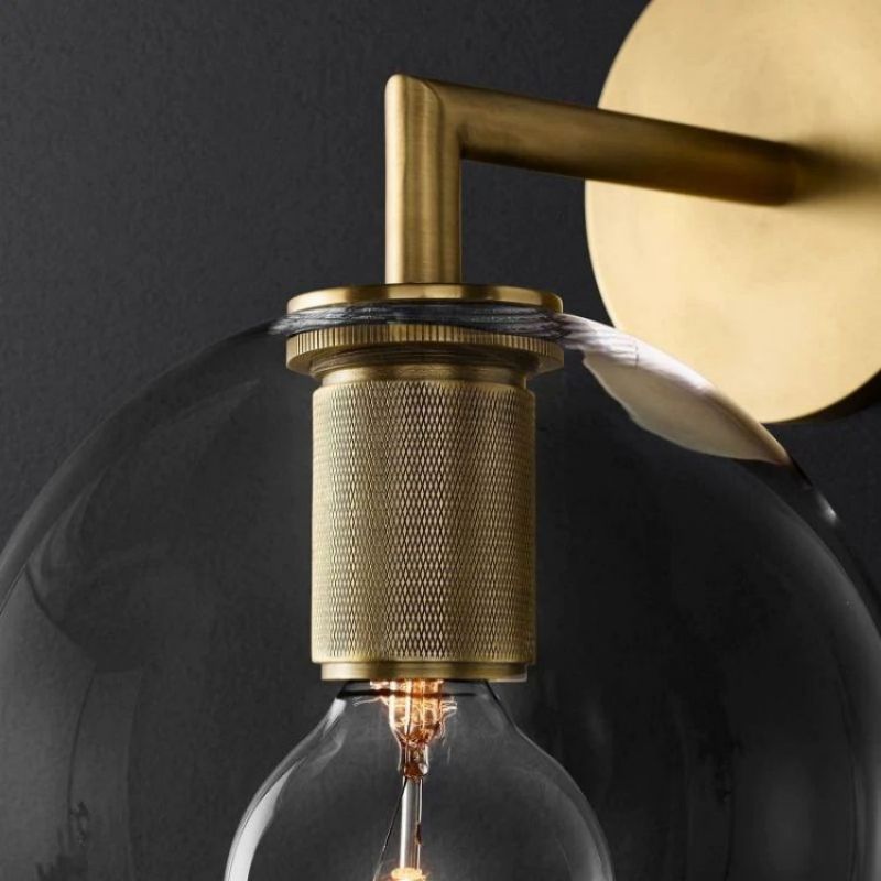 Utilitaire Globe Shade Sconce