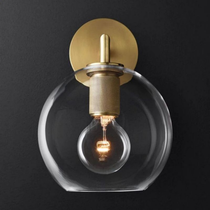 Utilitaire Globe Shade Sconce