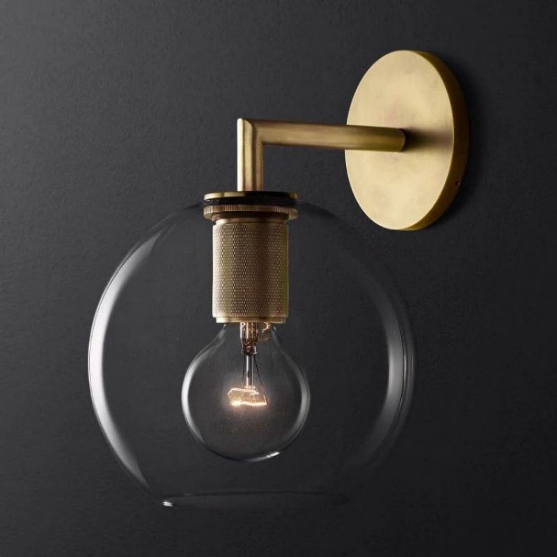 Utilitaire Globe Shade Sconce