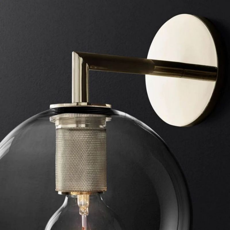 Utilitaire Globe Shade Sconce