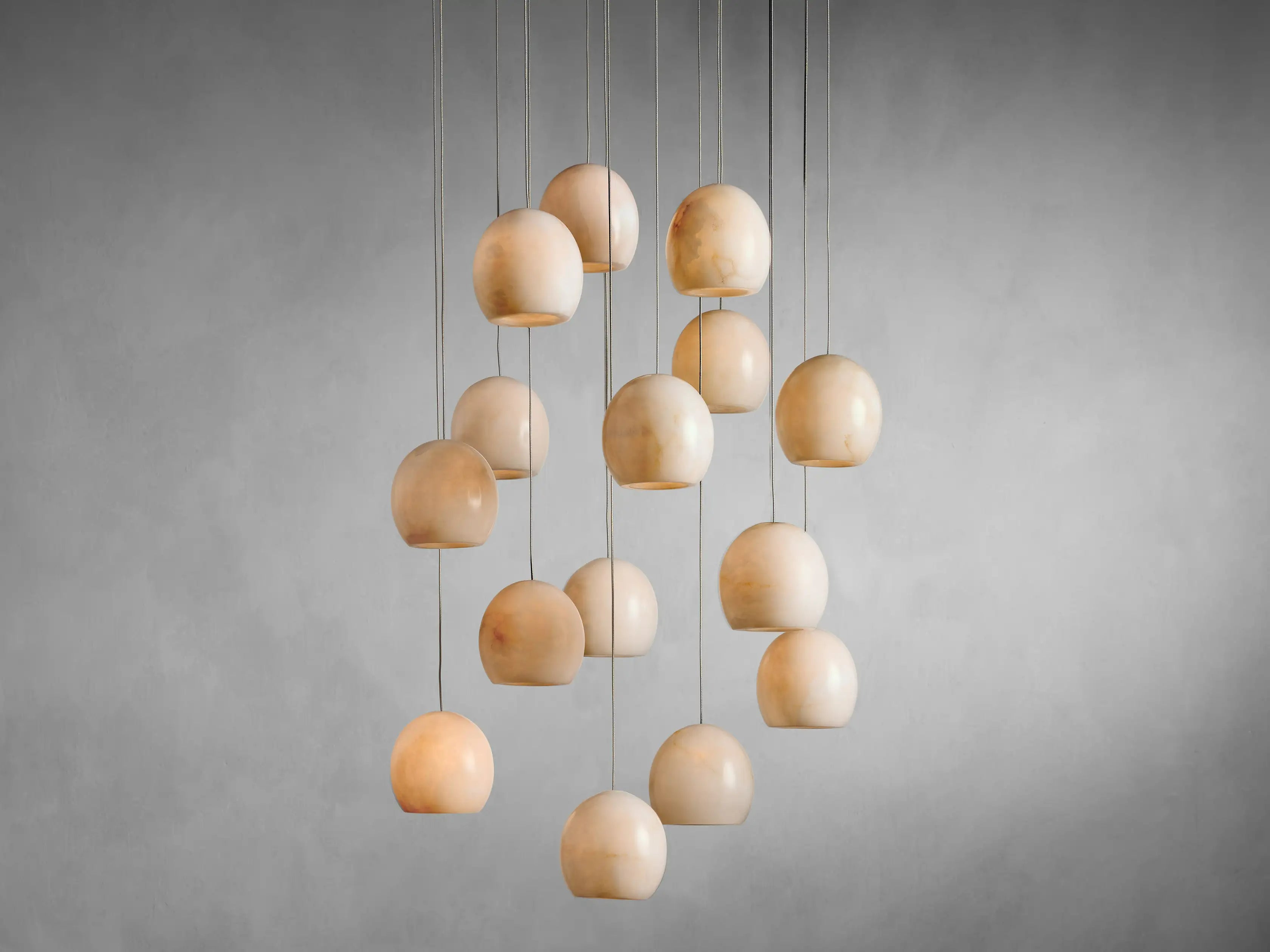 Alabaster Maeva Round Chandelier 13'' 21'' 36''