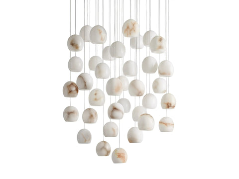 Alabaster Maeva Round Chandelier 13'' 21'' 36''