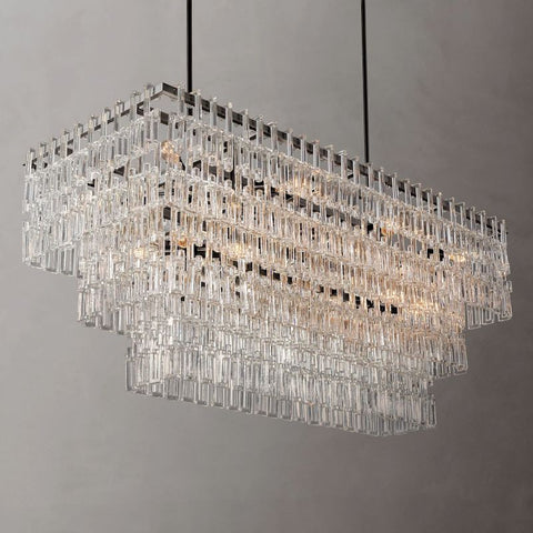 Marigna Four-Tier Rectangular Chandelier 60"